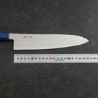 Gyuto VG-10 Damast Blauer Birkenholz Griff 210mm-[Musashi]-[Japan-Küchenmesser]