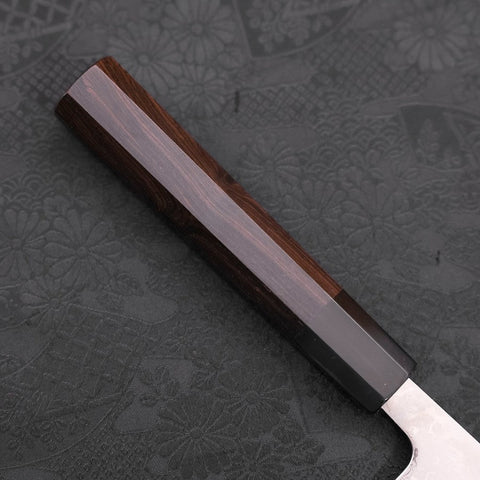 Gyuto VG-10 Damast Büffelhorn und Ebenholz Griff 210mm-[Musashi]-[Japan-Küchenmesser]