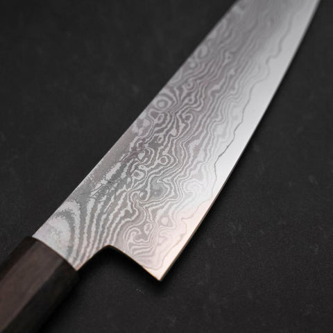 Gyuto VG-10 Damast Eschenholz-Griff 145mm-[Musashi]-[Japan-Küchenmesser]
