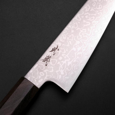 Gyuto VG-10 Damast Eschenholz Griff 150mm-[Musashi]-[Japan-Küchenmesser]