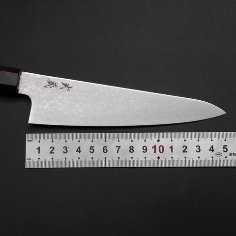 Gyuto VG-10 Damast Eschenholz Griff 150mm-[Musashi]-[Japan-Küchenmesser]