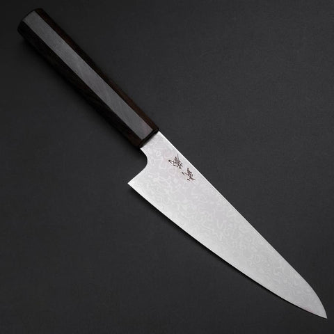 Gyuto VG-10 Damast Eschenholz Griff 150mm-[Musashi]-[Japan-Küchenmesser]