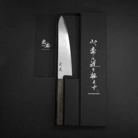 Gyuto VG-10 Damast Eschenholz Griff 195mm-[Musashi]-[Japan-Küchenmesser]