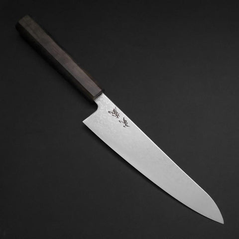 Gyuto VG-10 Damast Eschenholz Griff 195mm-[Musashi]-[Japan-Küchenmesser]
