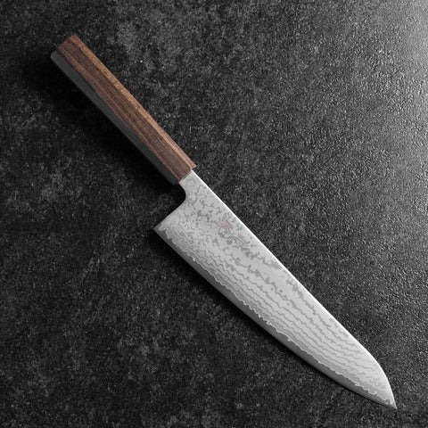 Gyuto VG-10 Damast Eschenholz Griff 210mm-[Musashi]-[Japan-Küchenmesser]