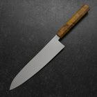 Gyuto VG-10 Damast Gelb-Brauner Birkenholz Griff 210mm-[Musashi]-[Japan-Küchenmesser]