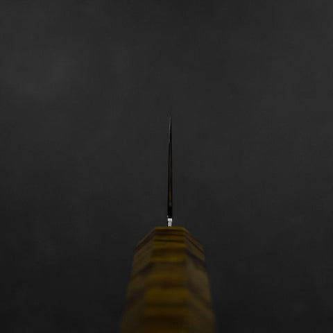 Gyuto VG-10 Damast Gelb-Brauner Birkenholz Griff 240mm-[Musashi]-[Japan-Küchenmesser]