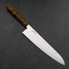 Gyuto VG-10 Damast Gelb-Brauner Birkenholz Griff 240mm-[Musashi]-[Japan-Küchenmesser]