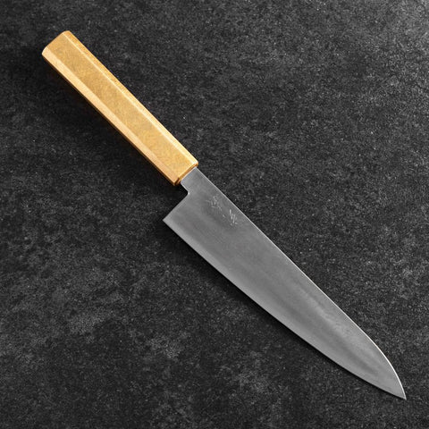 Gyuto VG-10 Damast Goldener Griff 210mm-[Musashi]-[Japan-Küchenmesser]