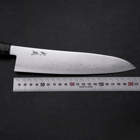 Gyuto VG-10 Damast Grauer Birkenholz Griff 210mm-[Musashi]-[Japan-Küchenmesser]