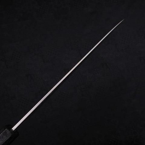 Gyuto VG-10 Damast Ishime Sumi Schwarzer Urushi Griff 210mm-[Musashi]-[Japan-Küchenmesser]