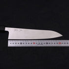 Gyuto VG-10 Damast Ishime Sumi Schwarzer Urushi Griff 210mm-[Musashi]-[Japan-Küchenmesser]