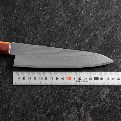 Gyuto VG-10 Damast Rosen-und Ebenholz Griff 180mm-[Musashi]-[Japan-Küchenmesser]