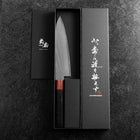 Gyuto VG-10 Damast Rosen-und Ebenholz Griff 180mm-[Musashi]-[Japan-Küchenmesser]