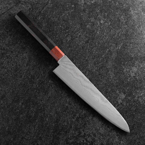 Gyuto VG-10 Damast Rosen-und Ebenholz Griff 210mm-[Musashi]-[Japan-Küchenmesser]