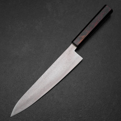 Gyuto VG-10 Damast Roter Urushi Griff 210mm-[Musashi]-[Japan-Küchenmesser]