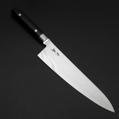 Gyuto VG-10 Damast Runder Westlicher Schwarzer Griff 235mm-[Musashi]-[Japan-Küchenmesser]