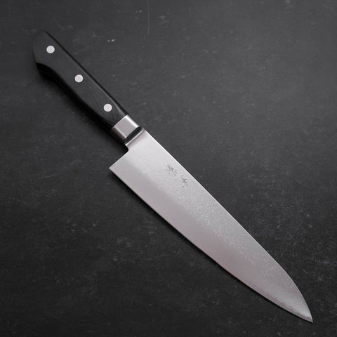 Gyuto VG-10 Damast Schwarzer Westlicher Griff 210mm-[Musashi]-[Japan-Küchenmesser]