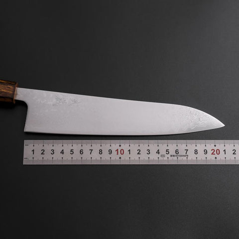 Gyuto VG-10 Damast Sumi Urushi Griff 210mm-[Musashi]-[Japan-Küchenmesser]