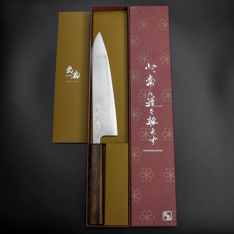 Gyuto VG-10 Damast Sumi Urushi Griff 210mm-[Musashi]-[Japan-Küchenmesser]