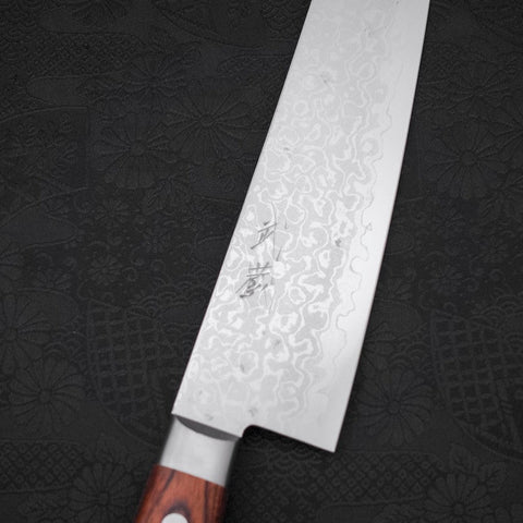 Gyuto VG-10, Damast Westlicher Griff, 210mm-[Musashi]-[Japan-Küchenmesser]