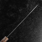 Gyuto VG-10 Kagami Tsuchime Damast Dunkelrosa Büffelhorn und Ahornholz Griff 210mm-[Musashi]-[Japan-Küchenmesser]