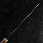 Gyuto VG-10 Kagami Tsuchime Damast Dunkelrosa Büffelhorn und Ahornholz Griff 240mm-[Musashi]-[Japan-Küchenmesser]