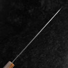Gyuto VG-10 Kagami Tsuchime Damast Hell-Rosa Büffelhorn und Ahornholz Griff 210mm-[Musashi]-[Japan-Küchenmesser]