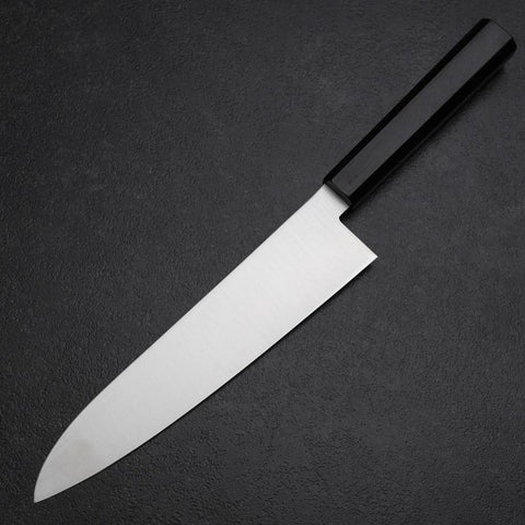 Gyuto VG-10 Poliert Ebenholz Griff 205mm-[Musashi]-[Japan-Küchenmesser]