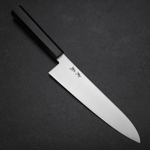 Gyuto VG-10 Poliert Ebenholz Griff 205mm-[Musashi]-[Japan-Küchenmesser]