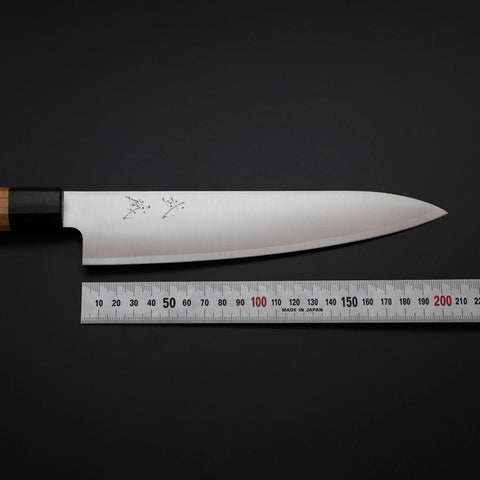 Gyuto VG-10 Poliert Kirschholz Griff 210mm-[Musashi]-[Japan-Küchenmesser]
