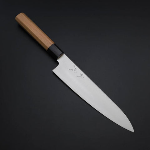 Gyuto VG-10 Poliert Kirschholz Griff 210mm-[Musashi]-[Japan-Küchenmesser]