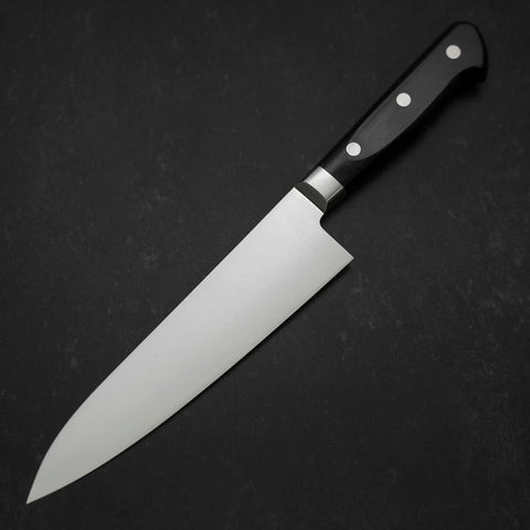 Gyuto VG-10 Poliert Schwarzer Westlicher Kirschholz Griff 180mm-[Musashi]-[Japan-Küchenmesser]