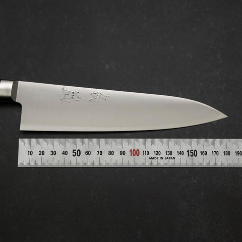Gyuto VG-10 Poliert Westlicher Kirschholz Griff in Schwarz 180mm-[Musashi]-[Japan-Küchenmesser]