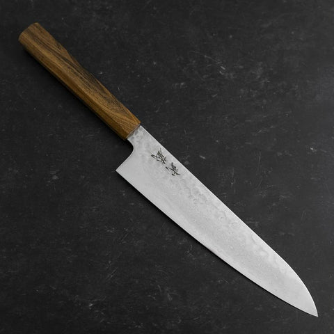 Gyuto VG-10 Tsuchime Damast Aschholz Griff 210mm-[Musashi]-[Japan-Küchenmesser]