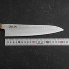 Gyuto VG-10 Tsuchime Damast Eschenholz Griff 210mm-[Musashi]-[Japan-Küchenmesser]