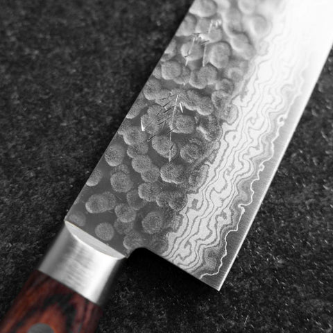 Gyuto VG-10 Tsuchime Damast Westlicher Griff 210mm-[Musashi]-[Japan-Küchenmesser]