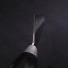 Gyuto VG-10, Tsuchime Damast Westlicher Griff in Schwarz, 210mm-[Musashi]-[Japan-Küchenmesser]