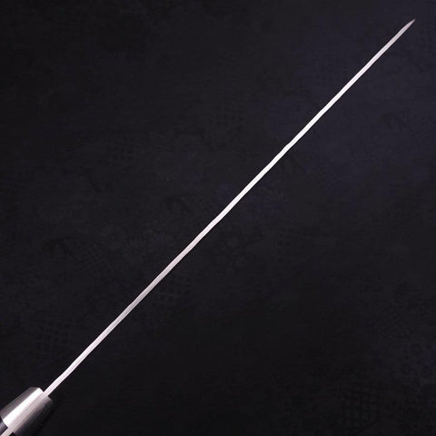 Gyuto VG-10, Tsuchime Damast Westlicher Griff in Schwarz, 210mm-[Musashi]-[Japan-Küchenmesser]