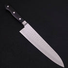 Gyuto VG-10, Tsuchime Damast Westlicher Griff in Schwarz, 210mm-[Musashi]-[Japan-Küchenmesser]