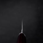 Gyuto VG-10 Tsuchime Roter Runder Griff 180mm-[Musashi]-[Japan-Küchenmesser]