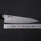 Gyuto VG-10 Tsuchime Roter Runder Griff 180mm-[Musashi]-[Japan-Küchenmesser]