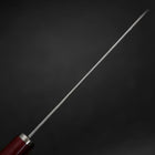 Gyuto VG-10 Tsuchime Roter Westlicher Griff 185mm-[Musashi]-[Japan-Küchenmesser]