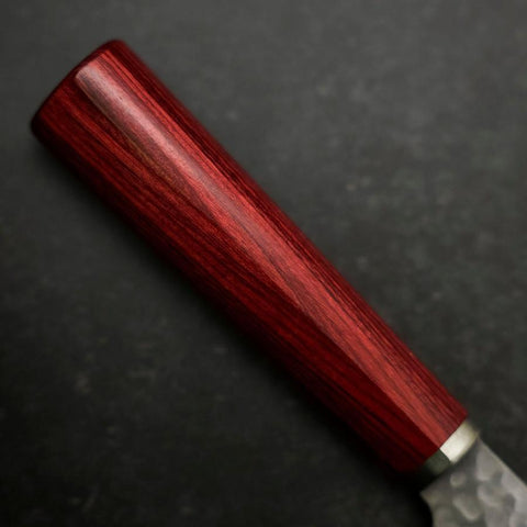 Gyuto VG-10 Tsuchime Roter Westlicher Griff 185mm-[Musashi]-[Japan-Küchenmesser]