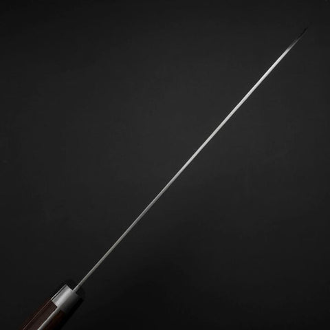 Gyuto VG-10 Tsuchime Runder Mahagoni Griff 180mm-[Musashi]-[Japan-Küchenmesser]