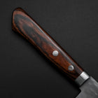 Gyuto VG-10 Tsuchime Runder Mahagoni Griff 180mm-[Musashi]-[Japan-Küchenmesser]