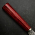 Gyuto VG-10 Tsuchime Westlicher Griff in Rot 185mm-[Musashi]-[Japan-Küchenmesser]