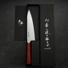 Gyuto VG-10 Tsuchime Westlicher Griff in Rot 185mm-[Musashi]-[Japan-Küchenmesser]