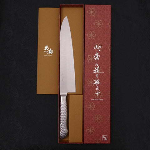 Gyuto VG-5 Polished Western Handle 240mm-[Musashi]-[Japanese-Kitchen-Knives]