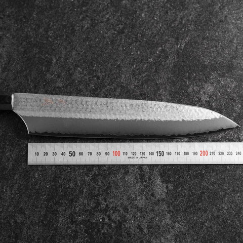 Gyuto VG-5 Tsuchime Büffelhorn und Bubinga Griff 240mm-[Musashi]-[Japan-Küchenmesser]